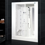 Ariel AmeriSteam White Steam Shower 59" x 31" x 85" - ZA205