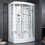 Ariel AmeriSteam White Steam Shower 56" x 38" x 85" - ZA213