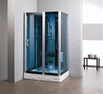 Zen Brand New Square Shower Enclosure w/ Hydro Massage Jets & Radio