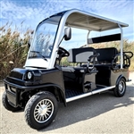 Electric Golf Cart Limo LSV Low Speed Vehicle Six Passenger - 60v Skyline Transporter - Black