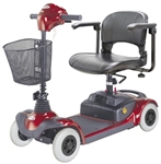 Mobility Scooter HS-295E Mini 4-Wheel Portable Power Scooter with Battery Included