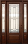 Solid Wood Mahogany 8' Pre-Hung Full Light Exterior Door
