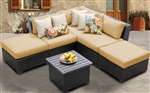 Beach 6 Piece Outdoor Wicker Patio Furniture Set - 2017 Model