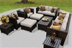 Beach 9 Piece Outdoor Wicker Patio Furniture Set - 2017 Model