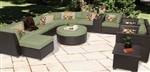 Beach 12 Piece Outdoor Wicker Patio Furniture Set - 2017 Model