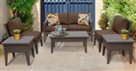 Modern 7 Piece Outdoor Wicker Patio Furniture Set - 2017 Model