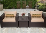 Premium 3 Piece Outdoor Wicker Patio Furniture Set - 2017 Model