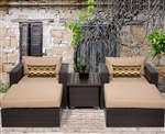 Premium 5 Piece Outdoor Wicker Patio Furniture Set - 2017 Model