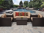 Premium 5 Piece Outdoor Wicker Patio Furniture Set - 2017 Model