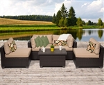 Premium 5 Piece Outdoor Wicker Patio Furniture Set - 2017 Model