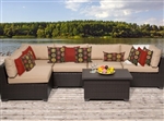 Premium 6 Piece Outdoor Wicker Patio Furniture Set - 2017 Model