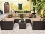 Premium 9 Piece Outdoor Wicker Patio Furniture Set - 2017 Model