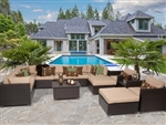 Premium 13 Piece Outdoor Wicker Patio Furniture Set - 2017 Model