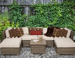 Regal 7 Piece Outdoor Wicker Patio Furniture Set - 2017 Model