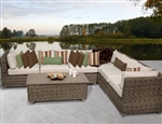 Regal 7 Piece Outdoor Wicker Patio Furniture Set - 2017 Model