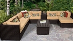 Rustic 10 Piece Outdoor Wicker Patio Furniture Set - 2017 Model