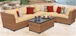 Toscano 7 Piece Outdoor Wicker Patio Furniture Set - 2017 Model