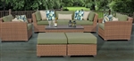 Toscano 8 Piece Outdoor Wicker Patio Furniture Set - 2017 Model