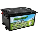 Golf Cart 51.2V 105AH Lithium ion Battery LIFEPO4 - Charger Included - Fits Club Car Ez Go Yamaha & Universal Golf Cart Models