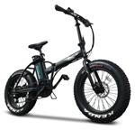 500 Watt Electric 48v Lithium Ion Battery Fat Tire Folding Bike Beach Cruiser Mountain Bicycle - Lynx Pro Sport