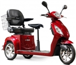 Mobility Scooter E-Wheels EW-66 2 Passenger Heavy Duty 500 Watt Electric Trike Three-Wheeled Mobility Scooter