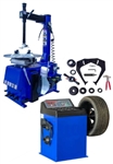 1.5 HP Tire Changer Wheel Changing Machine & Wheel Balancer Rim Clamp Combo 560-680