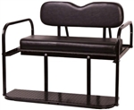 Brand New Black Golf Cart Rear Flip Back Seat Cargo Bed Kit for Yamaha G14-G22
