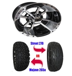 Brand New Lifted Golf Cart Tires and 10" ITP SS112 Machined Wheels Set