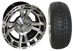 Brand New Lifted Golf Cart Tires and 12" RHOX 131 Wheels Set