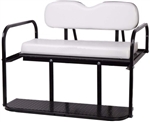 Brand New White Golf Cart Rear Flip Back Seat Cargo Bed Kit for EZGO Marathon Pre-1994