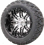 14" Lifted Golf Cart Tire/Wheel Package Combo with Lift Kit.  Fits EZGO RXV 08-Current.