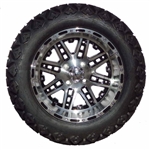 14" Golf Cart Tire/Wheel Package Combo with Lift Kit.  Fits EZGO TXT (Gas) 08-Current.