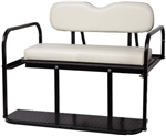 Brand New Off-White Golf Cart Rear Flip Back Seat Cargo Bed Kit for Yamaha G14-G22