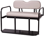 Brand New Grey Golf Cart Rear Flip Back Seat Cargo Bed Kit for Yamaha G29 07-Current