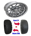 Brand New Lifted Golf Cart Tires and 12" RX102 Wheels Set