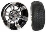 Brand New Lifted Golf Cart Tires and 12" RHOX 121 Wheels Set
