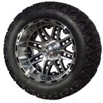 14" Golf Cart Tire/Wheel Package Combo with Lift Kit.  Fits Club Car DS (Gas) 84-96.