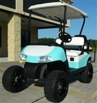 EZGO 48 Volt Rxv Turquoise/White Golf Cart 6" Lift