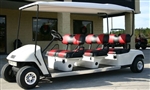 EZ-GO 48 Volt White Stretch Limo 6 Passenger Golf Cart