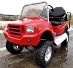 F250 48v Electric Golf Cart Fully Customized 4 Seater With Utility Bed Fully Loaded