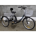 26" Electric Powered Adult Tricycle Motorized 3 Wheel Mobility Trike Scooter Bicycle - Critter SLC