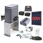 Solar Kit Sliding Gate Opener For Sliding Gates Up to 40-Feet Long and 1400-Pounds