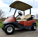 2013 48v Electric Club Car Precedent Golf Cart Cayenne Orange - Excellent Condition