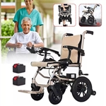 Folding Electric Wheelchair For Adults Elderly Mobility Aid Motorized Dual Motor w/ Lithium Battery
