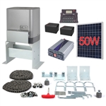 Solar Kit Sliding Gate Opener For Sliding Gates Up to 40-Feet Long and 3100-Pounds