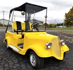 1934 Old Roadster Car 48v Custom Club Car Golf Cart - YELLOW