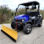400cc GVX Gas Golf Cart EFI UTV 4x4 With Snow Plow & Rear Flip Seat - All Wheel Drive ATV