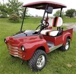 Lifted 47' Old Truck Custom Golf Cart Club Car Precedent With Lift Kit & Custom Rims, Radio & Street Legal Package