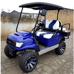 48v Electric Golf Cart Alpha Body Club Car Precedent With Custom Rims/Tires Radio & LED Lights
