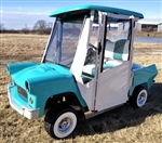 56' Thunderbird Club Car Precedent Gas Golf Cart Lifted With Enclosure Custom Rims Flip & More